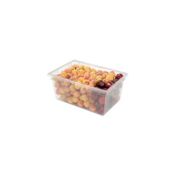 Rubbermaid Commercial Rubbermaid 3328-00 Clear Plastic .62 Gallon 18 x 26 x 12, PK6 FG332800CLR - main